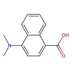 4-(Dimethylamino)-1-naphthoic acid structure