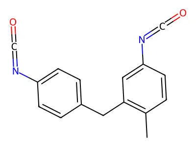 3-(p-Isocyanatobenzyl)-p-tolyl isocyanate structure