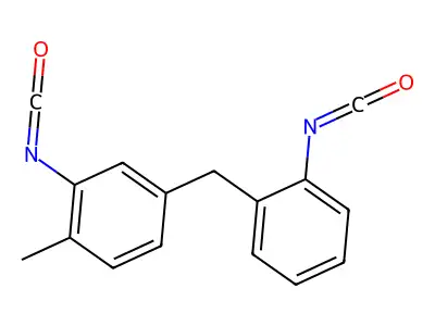 5-(o-Isocyanatobenzyl)-o-tolyl isocyanate structure