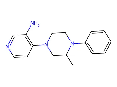 4-(3-Methyl-4-phenylpiperazin-1-yl)pyridin-3-amine structure