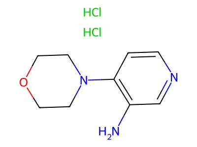 Morpholine, 4-(3-amino-4-pyridyl)-, dihydrochloride structure