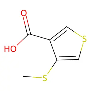 3-Thiophenecarboxylic acid, 4-(methylthio)- structure