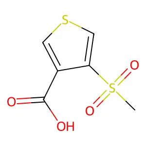 3-Thiophenecarboxylic acid, 4-(methylsulfonyl)- structure