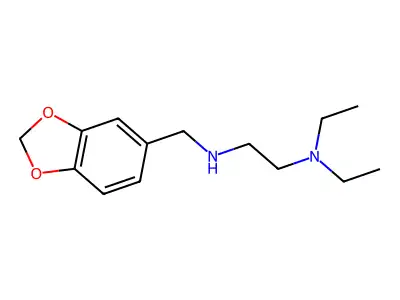 N'-(1,3-benzodioxol-5-ylmethyl)-N,N-diethylethane-1,2-diamine structure
