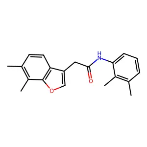 2-(6,7-dimethyl-1-benzofuran-3-yl)-N-(2,3-dimethylphenyl)acetamide structure