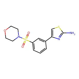 4-[3-(Morpholin-4-ylsulfonyl)phenyl]-1,3-thiazol-2-amine structure