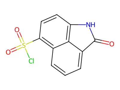 2-oxo-1,2-dihydrobenzo[cd]indole-6-sulfonyl chloride structure