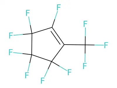 1,3,3,4,4,5,5-Heptafluoro-2-(trifluoromethyl)cyclopent-1-ene structure