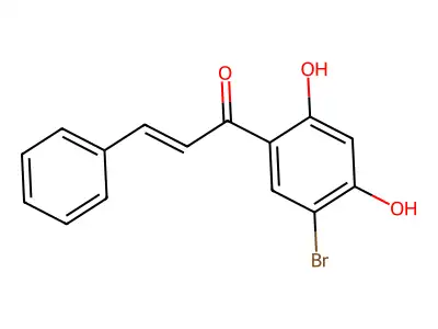 2',4'-Dihydroxy-5'-bromochalcone structure