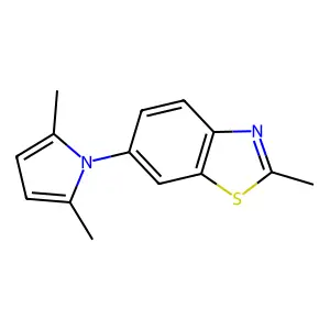 6-(2,5-dimethyl-1H-pyrrol-1-yl)-2-methylbenzo[d]thiazole structure