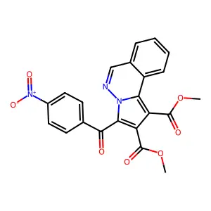 Dimethyl 3-(4-nitrobenzoyl)pyrrolo(2,1-A)phthalazine-1,2-dicarboxylate structure