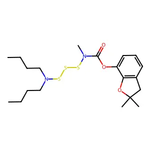 Carbofuran N,N-Dibutyl-3?1-trisulfan-1-amine structure