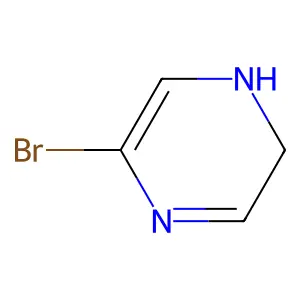 Pyrazine, 5-bromo-1,2-dihydro- structure