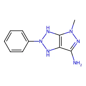 4-Methyl-2-phenyl-1,2,4,5-tetrahydropyrazolo[3,4-d][1,2,3]triazol-6-amine structure