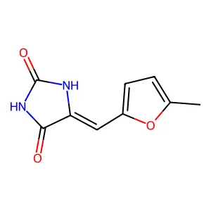 5-[5-Methylfurfurylidene]hydantoin structure