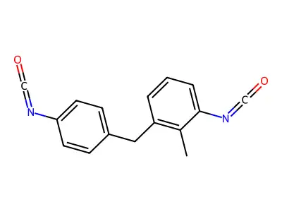 3-(p-Isocyanatobenzyl)-o-tolyl isocyanate structure