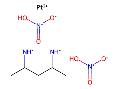 Platinum,4-pentanediamine-N,N')-, [SP-4-3)-(R*,S*)]- structure