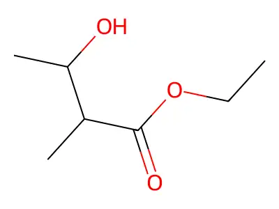 Ethyl 3-hydroxy-2-methylbutyrate structure