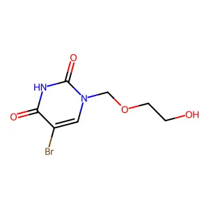1-(2-Hydroxyethoxy)methyl-5-bromouracil structure