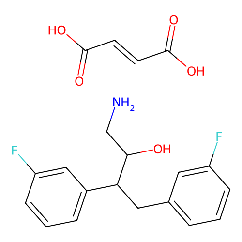 Benzhydrol, alpha-(2-amino-1-methylethyl)-3,3'-difluoro-, maleate structure