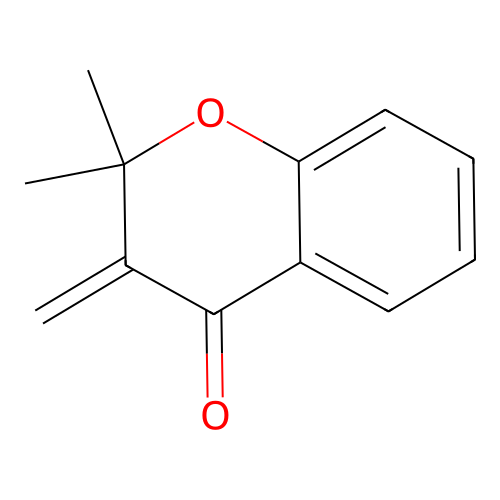 2,2-Dimethyl-3-methylene-4-chromanone structure