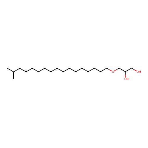 Monoisostearyl glyceryl ether structure