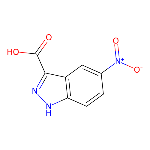 5-nitro-1H-indazole-3-carboxylic Acid structure