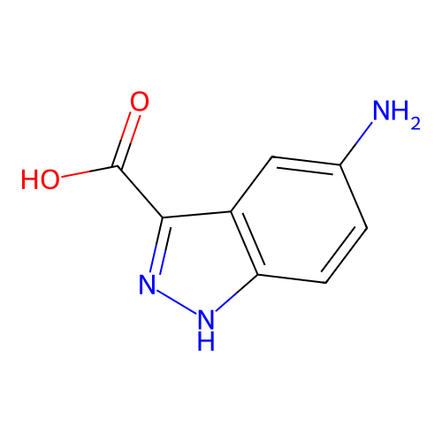 5-amino-1H-indazole-3-carboxylic Acid structure