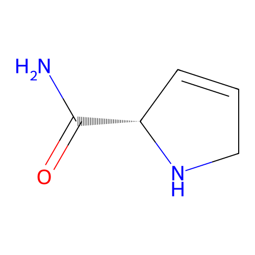 (S)-2,5-dihydro-1H-pyrrole-2-carboxamide structure