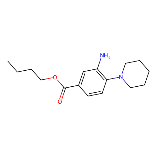 Butyl 3-amino-4-piperidin-1-ylbenzoate structure