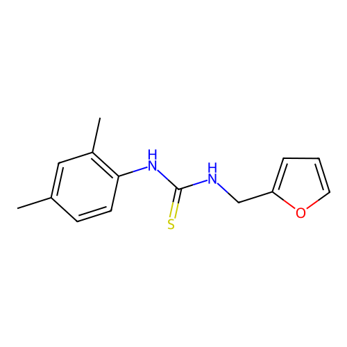 1-(2,4-Dimethylphenyl)-3-(furan-2-ylmethyl)thiourea structure