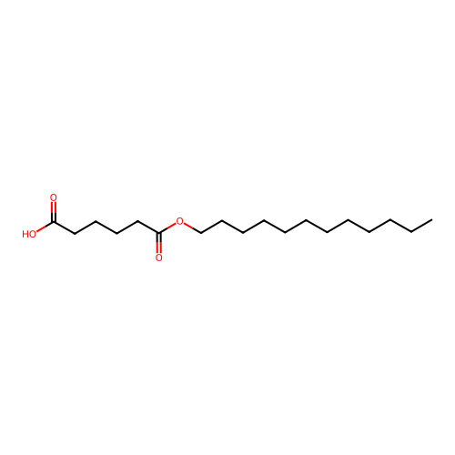 Dodecyl hydrogen adipate structure