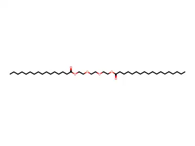 2-(2-(2-((1-Oxohexadecyl)oxy)ethoxy)ethoxy)ethyl stearate structure