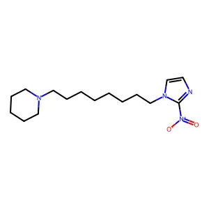 1-[8-(2-Nitroimidazol-1-yl)octyl]piperidine structure