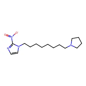 2-Nitro-1-(8-pyrrolidin-1-yloctyl)imidazole structure