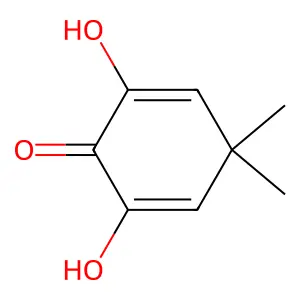 2,6-Dihydroxy-4,4-dimethylcyclohexa-2,5-dien-1-one structure