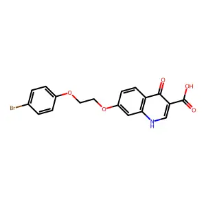 7-[2-(4-bromophenoxy)ethoxy]-4-oxo-1H-quinoline-3-carboxylic acid structure
