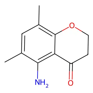 5-Amino-6,8-dimethyl-2,3-dihydro-4H-chromen-4-one structure