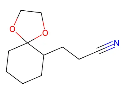 6-(2-Cyanoethyl)-1,4-dioxaspiro(4.5)decane structure