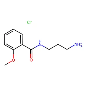 Benzamide, N-(3-aminopropyl)-o-methoxy-, hydrochloride structure