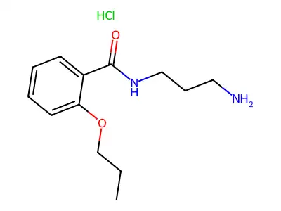 Benzamide, N-(3-aminopropyl)-o-propoxy-, hydrochloride structure