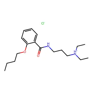 Benzamide, o-butoxy-N-(3-(diethylamino)propyl)-, hydrochloride structure