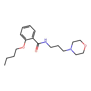邻丁氧基-N-(3-吗啉基丙基)苯甲酰胺 structure
