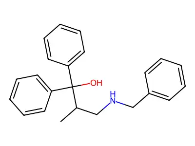 3-(Benzylamino)-2-methyl-1,1-diphenylpropan-1-ol structure