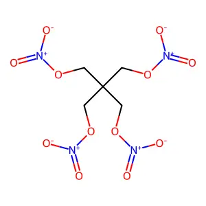 季戊四醇四硝酸酯 structure