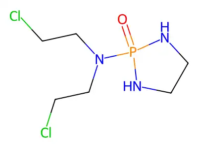1,3,2-Diazaphospholidine, 2-(bis(2-chloroethyl)amino)-, 2-oxide structure