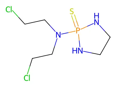 1,3,2-Diazaphospholidine, 2-(bis(2-chloroethyl)amino)-, 2-sulfide structure