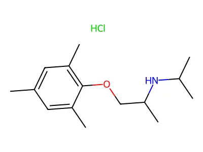 2-Mesityloxydiisopropylamine, hydrochloride structure