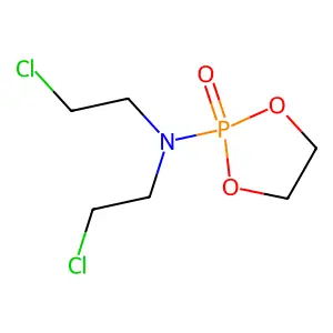 1,3,2-Dioxaphosphalane, 2-(bis(2-chloroethyl)amino)-, 2-oxide structure