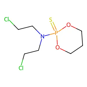 1,3,2-Dioxaphosphorinane, 2-(bis(2-chloroethyl)amino)-, 2-sulfide structure